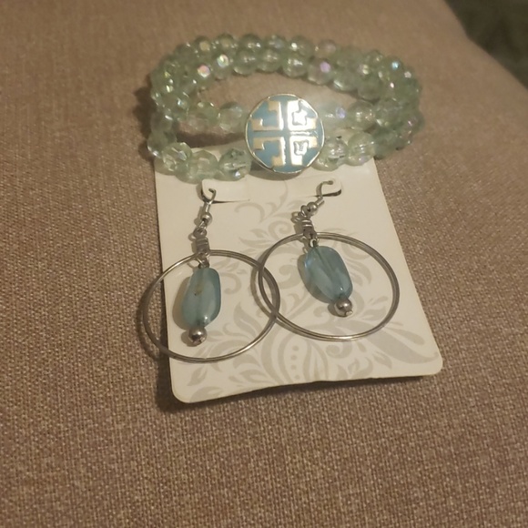 Handmade One of a Kind Bracelet &Earring Set - Picture 2 of 4